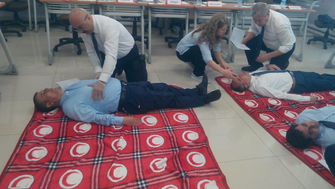 İlkyardım Kursu Ankara Hizmetiçi Eğitim Enstitüsünde Yapıldı